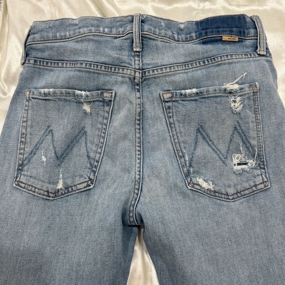 Mother Superior Scrapper Ankle Jeans Wicked Wild Calling Size 27 Distressed - Picture 13 of 14